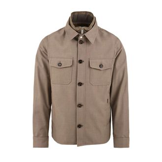 Moorer Dulac-Pum Jas - Heren - Zomerjassen - Beige - L - Polyester - Jassen