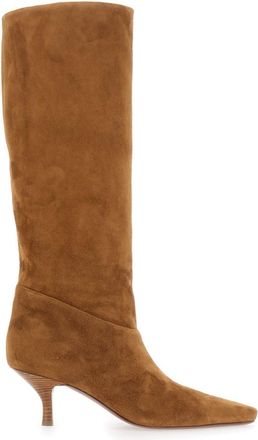PARIS TEXAS Beige Solid Rose Boots