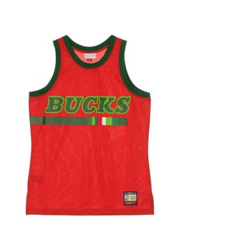 Mitchell & Ness Sportswear, male, Red, Size: XL NBA Team Heritage Basketball Tank Top