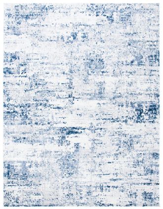 Safavieh Alfombra contempor&aacute;neo de polipropileno blanco/azul, 236 x 305 cm