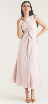Six Stories Daphne Knot Detail Sleeveless Midi Dress in Lilac at Nordstrom, Size 10
