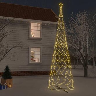 vidaXL Vidaxl - Rbol De Navidad C&oacute;nico 3000 Led Blanco C&aacute;lido 230x800 Cm