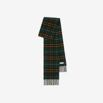 Burberry Narrow Check Cashmere Scarf