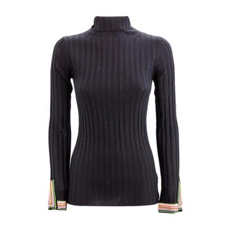 Etro Etro, Turtlenecks, female, Gray, Size: S Jacquard-knit Turtleneck Sweater