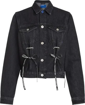 Karl Lagerfeld Tailored Structured Fit Jacket with Refined Detailing