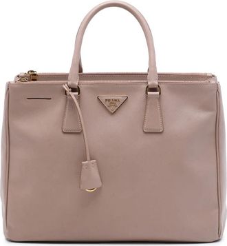Prada Pre-owned Prada Large Saffiano Lux Galleria Double Zip Tote Ladies AZT7TEB0K3OCE0KA