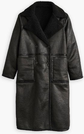 Levi's Womens Levis Naomi Rvs Coat in Caviar - Black - Size 14 UK