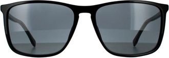 HUGO BOSS Square Mens Black Gold Grey Sunglasses - One Size