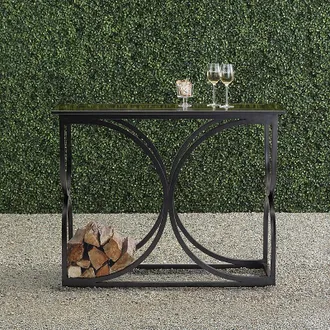 Frontgate Angelina Log Rack Table - Frontgate