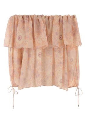Chlo&eacute; Printed Silk Crepe Blouse - Pink