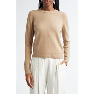 Vince Classic Crewneck Cashmere Sweater in Camel at Nordstrom, Size Xx-Small