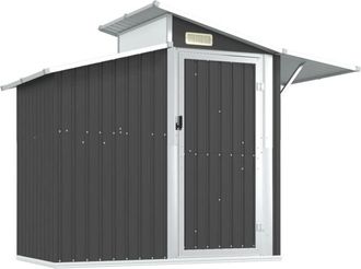 vidaXL Cobertizo De Jard&iacute;n Acero Galvanizado Antracita 270x130x208,5cm Vidaxl