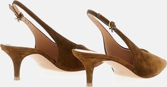 Gianvito Rossi Robbie Sling 55 Camoscio