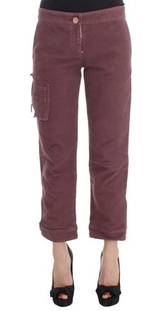Ermanno Scervino Cotton Cropped Cargo Womens Pants