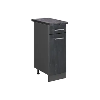 Vicco Mueble Bajo De Cocina R-line, Hormig&oacute;n Negro, 30 Cm Et Antracita