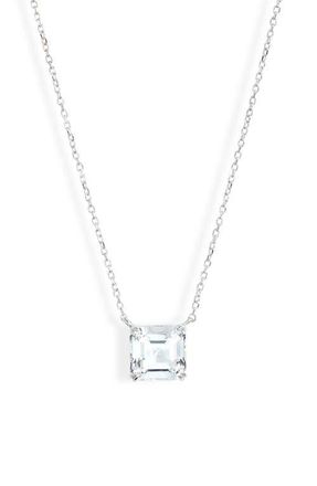 Anzie Jac + Jo Harper Stone Pendant Necklace in Clear at Nordstrom, Size 17