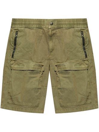 Diesel P-Beeck mid-rise cargo shorts - Green