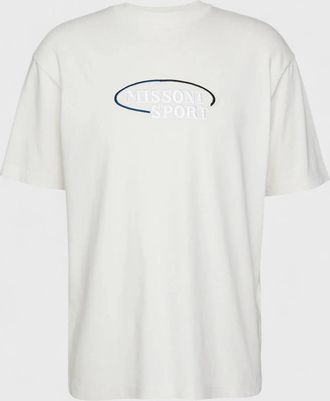 Missoni Mens Missoni Logo Crew Neck T-Shirt White - Size: 38