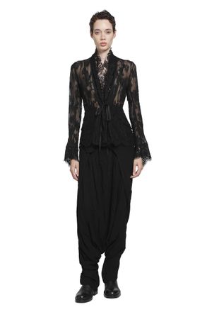 Marc Le Bihan Viscose Wool Harem Pants