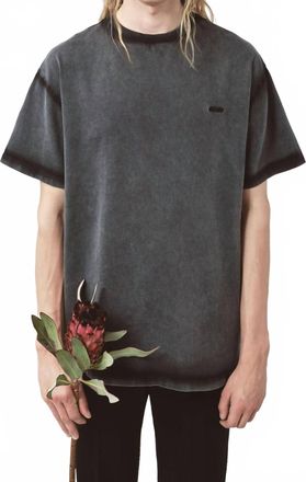 Avavav Unisex Theo Embroidered Logo T-Shirt In Faded Black