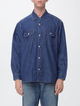Our Legacy Organic Cotton Denim Shirt with Patch Pockets