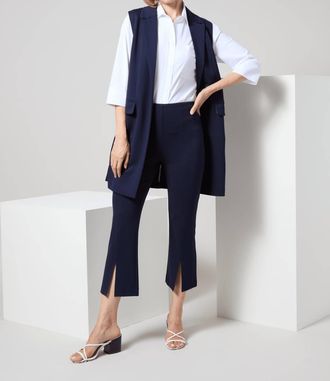 Lyssé Chantae Split Ankle Kick Flare Jeans In True Navy