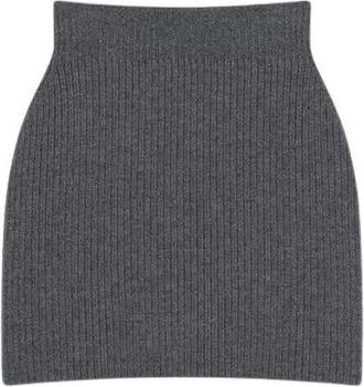Givenchy Mini Kokerrok in Wol - Dames - Korte rokken - Grijs - L - Wol - Rokken