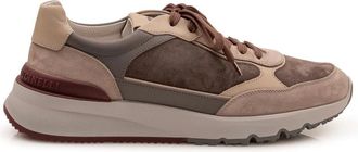Brunello Cucinelli Nubuck en Su&egrave;de Sneakers - Heren - Sneakers - Bruin - 42 EU - Su&egrave;de - Schoenen