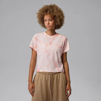 Nike Jordan Womens Jordan Brooklyn Graphic T-Shirt in White | IR0774-133