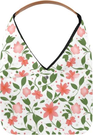 Generic Colorful Art Flowers Reusable Lightweight Grocery Bags - Foldable Into Compact Pouch, Washable & Sturdy, Multipurpose for Shopping and Travel