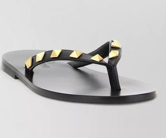 Valentino Garavani leather rockstud thong sandals