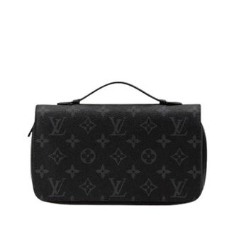 Louis Vuitton Pre-owned Vintage Canvas Portemonnee - Heren - Pre-owned - Zwart - Maat: ONE Size