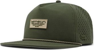 Melin Coronado Brick Hydro Performance Snapback Hat in Canopy/Khaki at Nordstrom, Size Medium