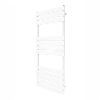 MonsterShop Flat Panel Towel Radiator - 1200mm x 500mm - White