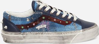 Vans Premium Old Skool 36 Harris Tweed Sneakers Navy