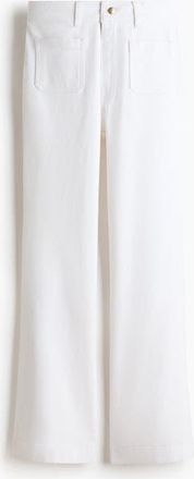 H&M Flared High Jeans in White at Nordstrom, Size 10