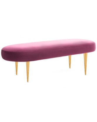 Safavieh Couture Corinne Velvet Oval Bench