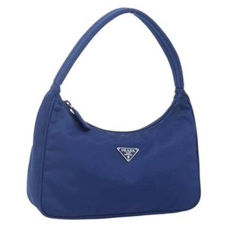Prada Pre-owned Mini Bags, female, Blue, Size: ONE SIZE Pre-owned Vintage Mini Hand Bag