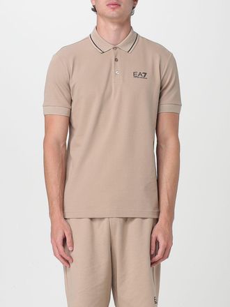 Emporio Armani Polo in cotone con logo Ea7