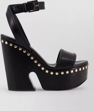 Givenchy studded leather wedge sandals