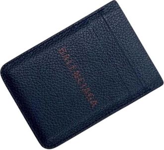 Balenciaga Pre-owned Wallets, female, Blue, Size: ONE SIZE Pre-owned Card case