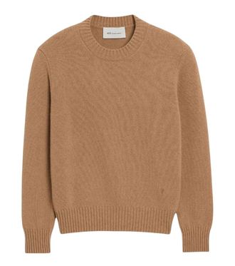 Ami Beige Crew Neck Sweater