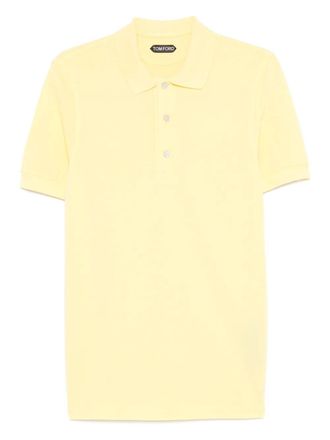 Tom Ford buttoned polo shirt - Yellow