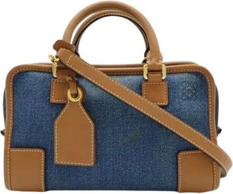 Loewe Pre-owned Handbags, female, Blue, Size: ONE SIZE Pre-owned Handbag Shoulder Bag