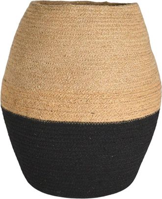 BIDKhome Bidkhome Black & Natural Flower Vase