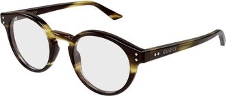 Gucci Glasses, male, Brown, Size: 48 MM Panthos Optical Frame
