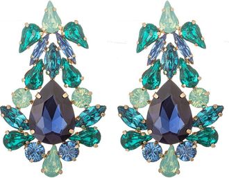 Eye Candy Los Angeles Miranda Statement Earrings in Green at Nordstrom Rack