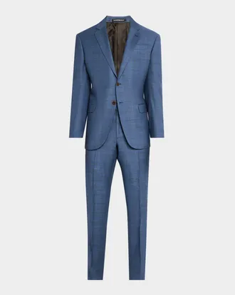 Emporio Armani Men & apos;s Subtle Grid Check Suit