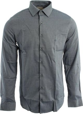 Calvin Klein Slim Fit Shirt - Heren - Casual Overhemden - Blauw - L - Katoen - Overhemden