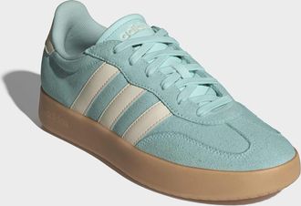 adidas Sneaker ADIDAS SPORTSWEAR BARREDA, Damen, Gr. 40,5, weiss (semi flash aqua, wonder wei&szlig;, gum10), Leder, Synthetik, Schuhe Sneaker, inspiriert vom Desi